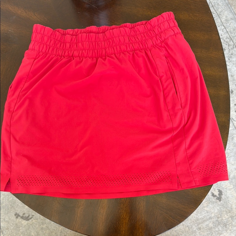 Athleta Red Mini Skirt
